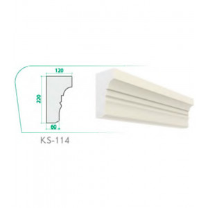 Карниз KS-114 (220x120x60x2000mm)