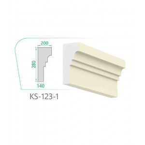 Карниз GH-KS-123-1 (280x200x140x2000mm)