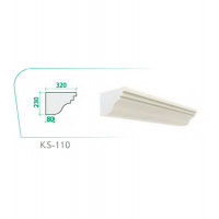 Карниз KS-110 (230x320x80x2000mm)