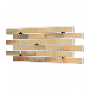 Термопанель фасадная рядовая Good House с керамической плиткой Loft Brick Masala Т112-05 (ППС, 1025×455 мм, 0,47 м²)