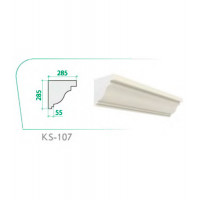 Карниз KS-107 (285x285x55x2000mm)
