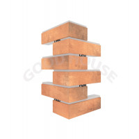 Малый угловой элемент термопанелей Good House с керамической плиткой CERRAD Loft Brick Pepper  УМ113-05 ППС, 110х240х455мм