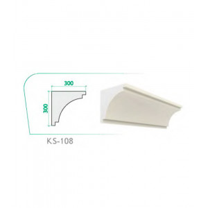 Карниз KS-108 (300x300x45x2000mm)